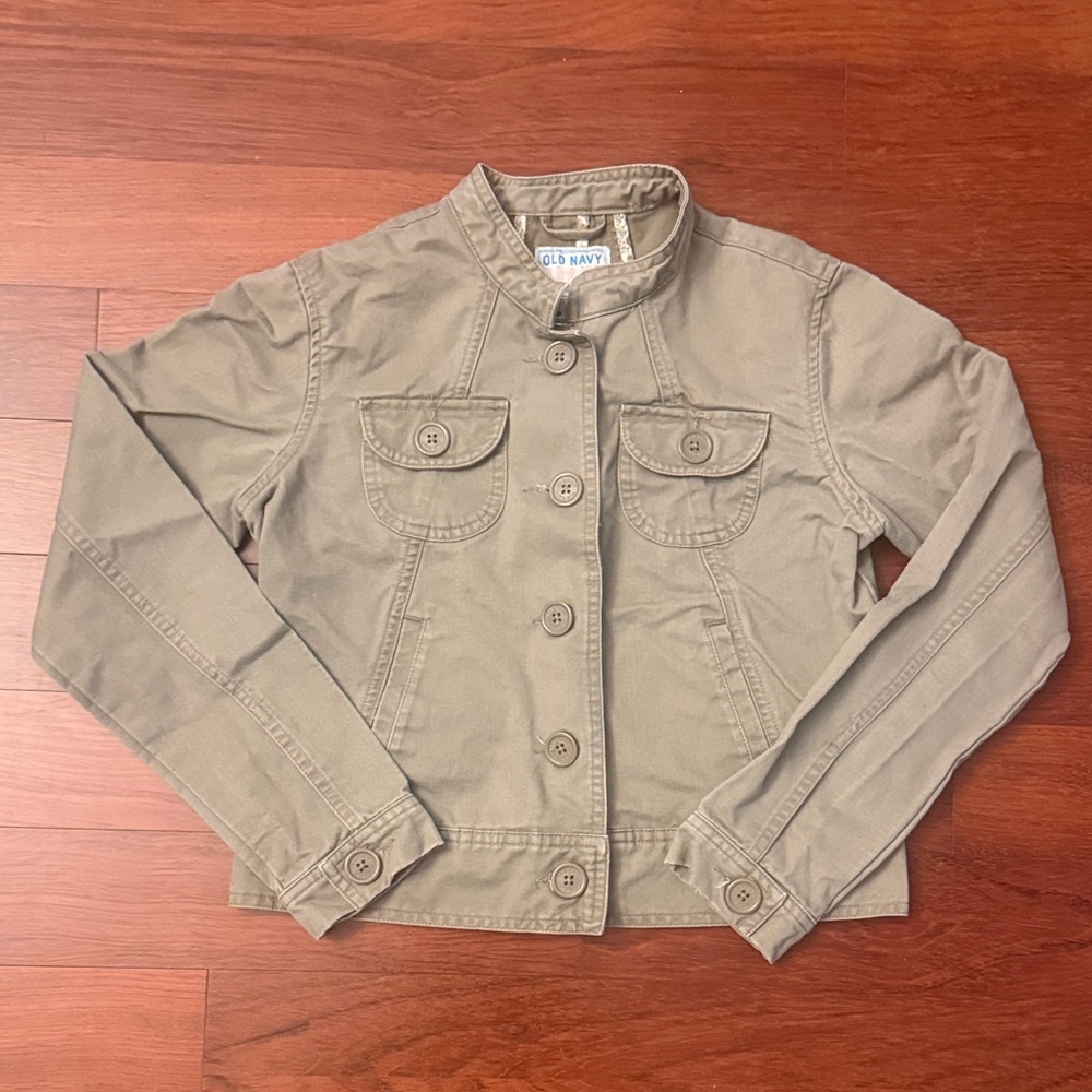 ⭐️ Cotton khaki green jacket